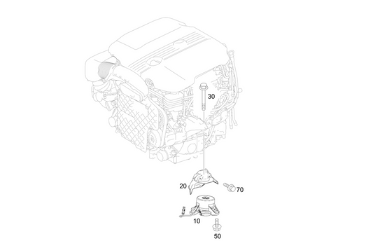 Engine Mounting Left A2132402400 Right A2132402500 Compatible With MERCEDES-BENZ E-CLASS (W213)