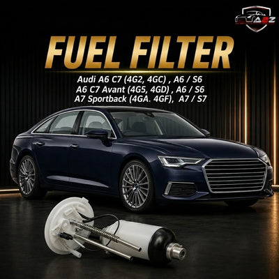 Fuel Filter 4G0201317A Compatible With Audi A6 C7 (4G2, 4GC) , A6 / S6 A6 C7 Avant (4G5, 4GD) , A6 / S6 A7 Sportback (4GA, 4GF),  A7 / S7
