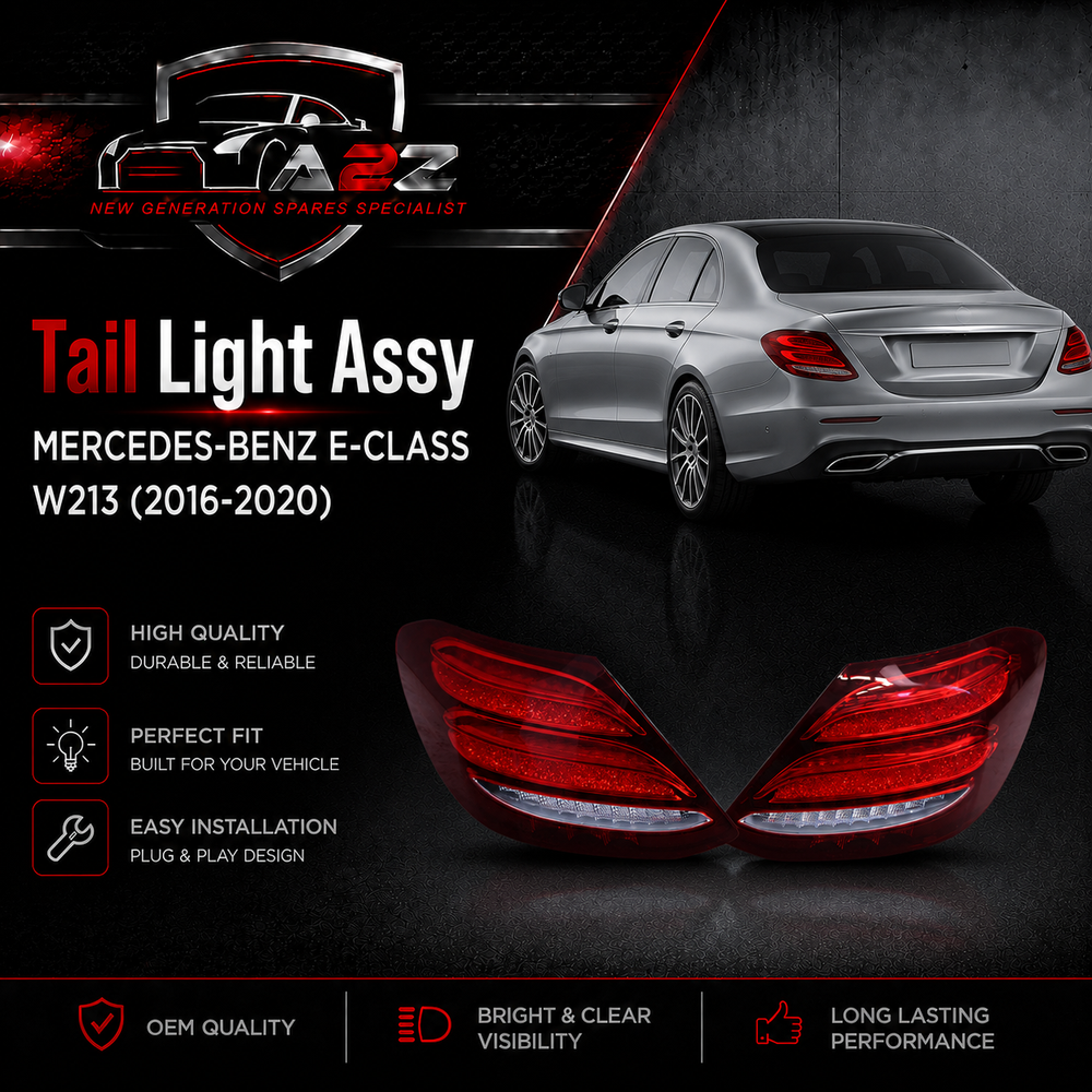 Tail Light Rear Lamp Compatible With MERCEDES-BENZ E-CLASS W213 (2016-2020) Tail Light Rear Lamp Left A2139067900 & Right A2139068000 Tag-TLM-108