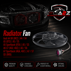 Radiator Fan 4H0959455AD 4H0959455M 4H0959455T Compatible With Audi A4 B8 (8K2) | A4 / S4 A5 (8T3) | A5 / S5 A5 Sportback (8TA) | A5 / S5 A6 C7 (4G2, 4GC) | A6 / S6 A7 Sportback (4GA, 4GF) | A7 / S7 Q5 (8RB)