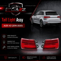 Tail Light Rear Lamp Compatible With AUDI A3 (2016-2020) Tail Light Rear Lamp Right 8V5945069B 8V5945069A & Left 8V5945070B 8V5945070A