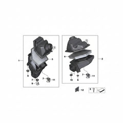 intake Muffler Bracket 13718620474 Compatible With BMW G38