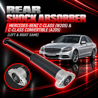 Rear (Left & Right Same)  Shock Absorber 2053207830 Compatible With MERCEDES-BENZ C-CLASS (W205) & C-CLASS Convertible (A205) (1PCS)