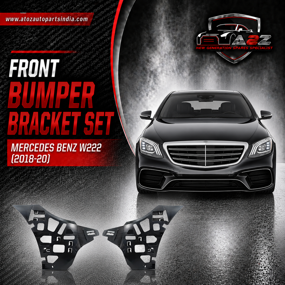 Front Bumper Bracket Set Left 2228853900 & Right 2228854000 Compatible With Mercedes Benz W222 (2018-20) Tag No.905
