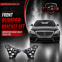 Front Bumper Bracket Set Left 2228853900 & Right 2228854000 Compatible With Mercedes Benz W222 (2018-20) Tag No.905