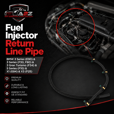 Fuel Injector Return Line Pipe 13537823408 7823408 Compatible With BMW 3 Series (E90) & 3 Series (F30, F80) & 3 Gran Turismo (F34) & 5 Series (F10) & X1 (E84) & X3 (F25)