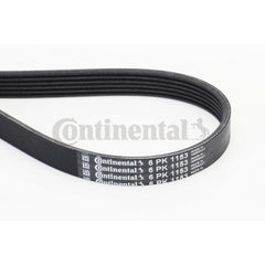 Multi Rib Belt Kit 6PK1153K5 Compatible With BMW 5 (G30, F90), 6 Gran Turismo (G32), 7 (G11, G12), 8 Gran Coupe (G16, F93), X4 (G02, F98), X5 (G05, F95), X5 Van (G05), X7 (G07) (CONTINENTAL)