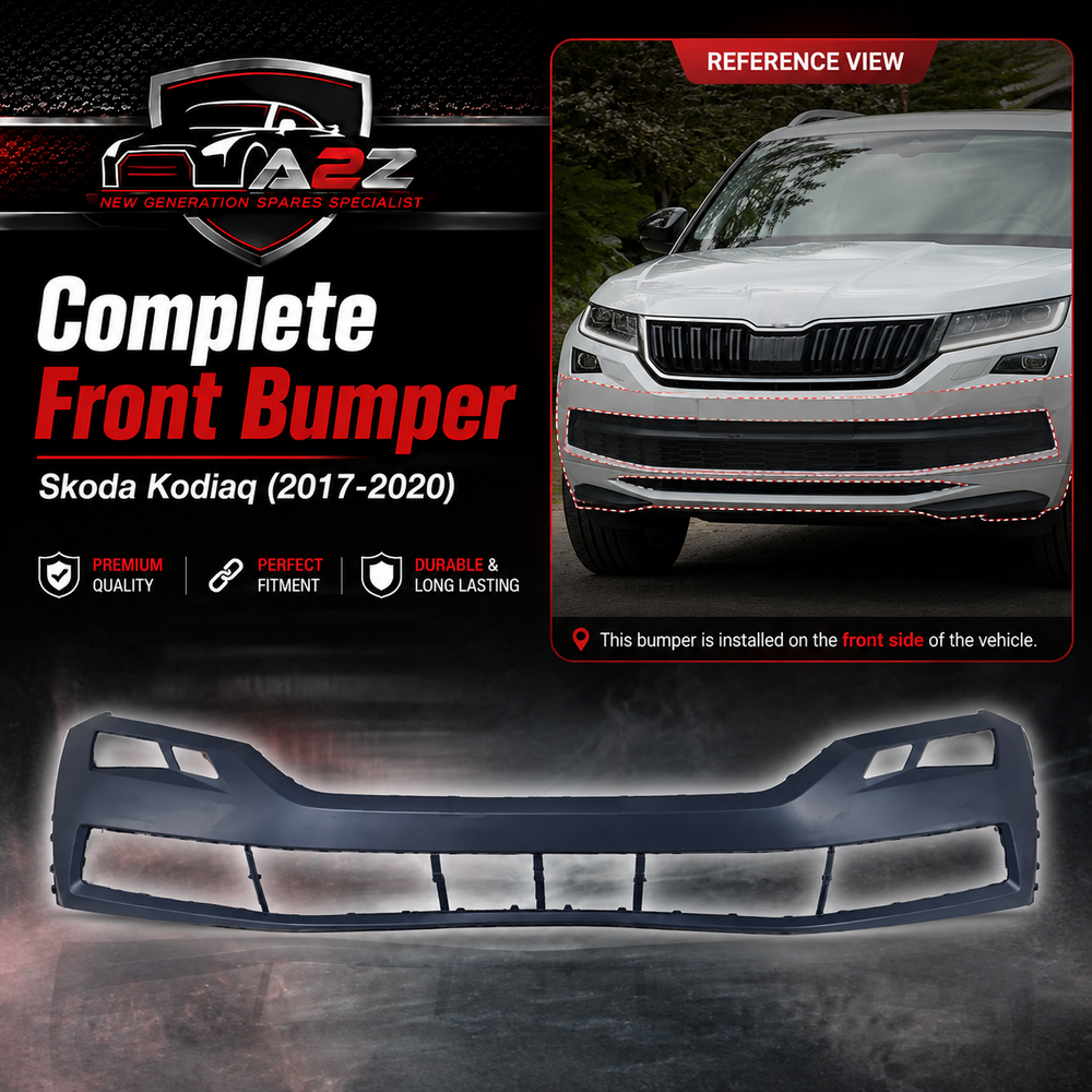 Complete Front Bumper 565807221A Compatible With Skoda Kodiaq (2017-2020) Tag No.1131