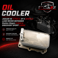 OIL COOLER LR075630 G4D36A642AA G4D36A642BB JDE36854 JDE38250 LR073678 Compatible With  JAGUAR XE (X760) & XF II (X260) & LAND ROVER DEFENDER Station Wagon (L663) & DISCOVERY SPORT (L550)