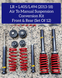 Front & Rear Air To Manual Suspension Conversion Kit (Set Of 12) LR111854 LR034266 LR098786 LR056924 LR052774 LR38801 LR038800 LR052773 LR060132 Compatible With Land Rover Range Rover Sport L405/L494 (2013-2018)
