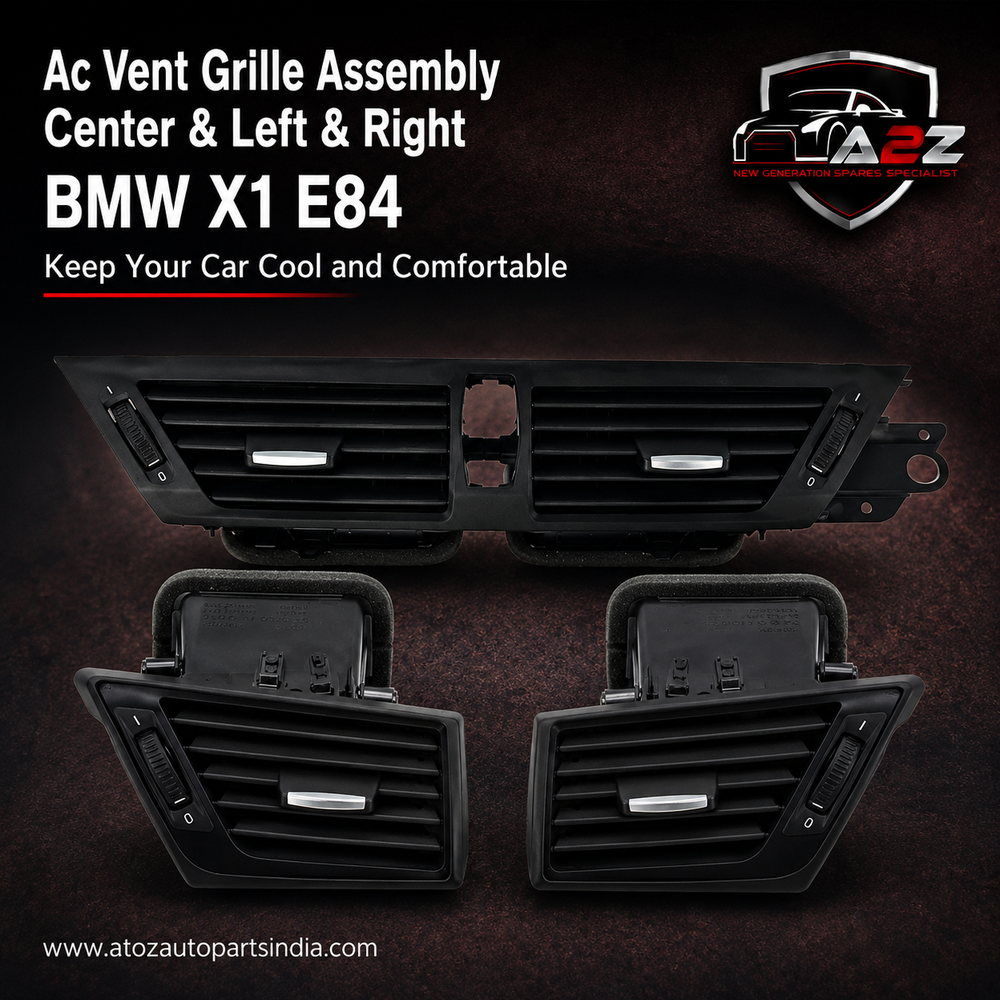 Black Ac Vent Grille Assembly Center & Left & Right Compatible With BMW X1 E84