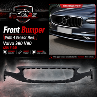 Front Bumper Upper (With 4 Sensor) 39798418 Compatible With Volvo S90 V90 (2017-25)