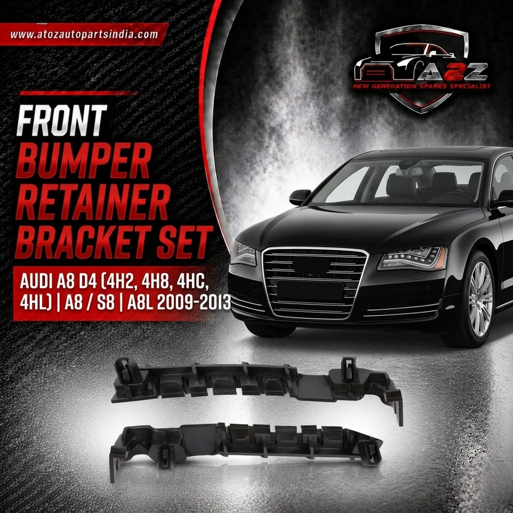 Front Bumper Bracket Left 4H0807283 & Right 4H0807284 Compatible With AUDI A8 D4 (4H2, 4H8, 4HC, 4HL) | A8 / S8 | A8L 2009-2013  No:- 101