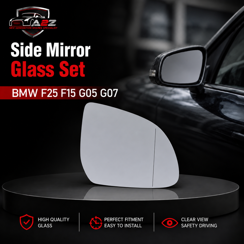 Side Mirror Glass Set Left 51167291219 & Right 51167291220 Compatible With BMW X3 (F25), X5 (F15, G05), X7 (G07)