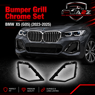 Bumper Grill Cover Chrome Set Left 51118085621 & Right 51118085622 Compatible With BMW X5 (G05) (2023-2025) Tag No.429