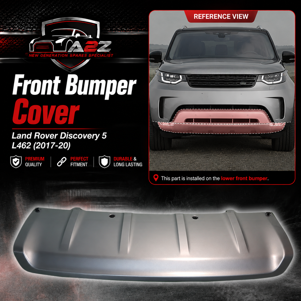 Front Bumper Cover LR082830 Compatible With Land Rover Discovery 5 L462 (2017-20)