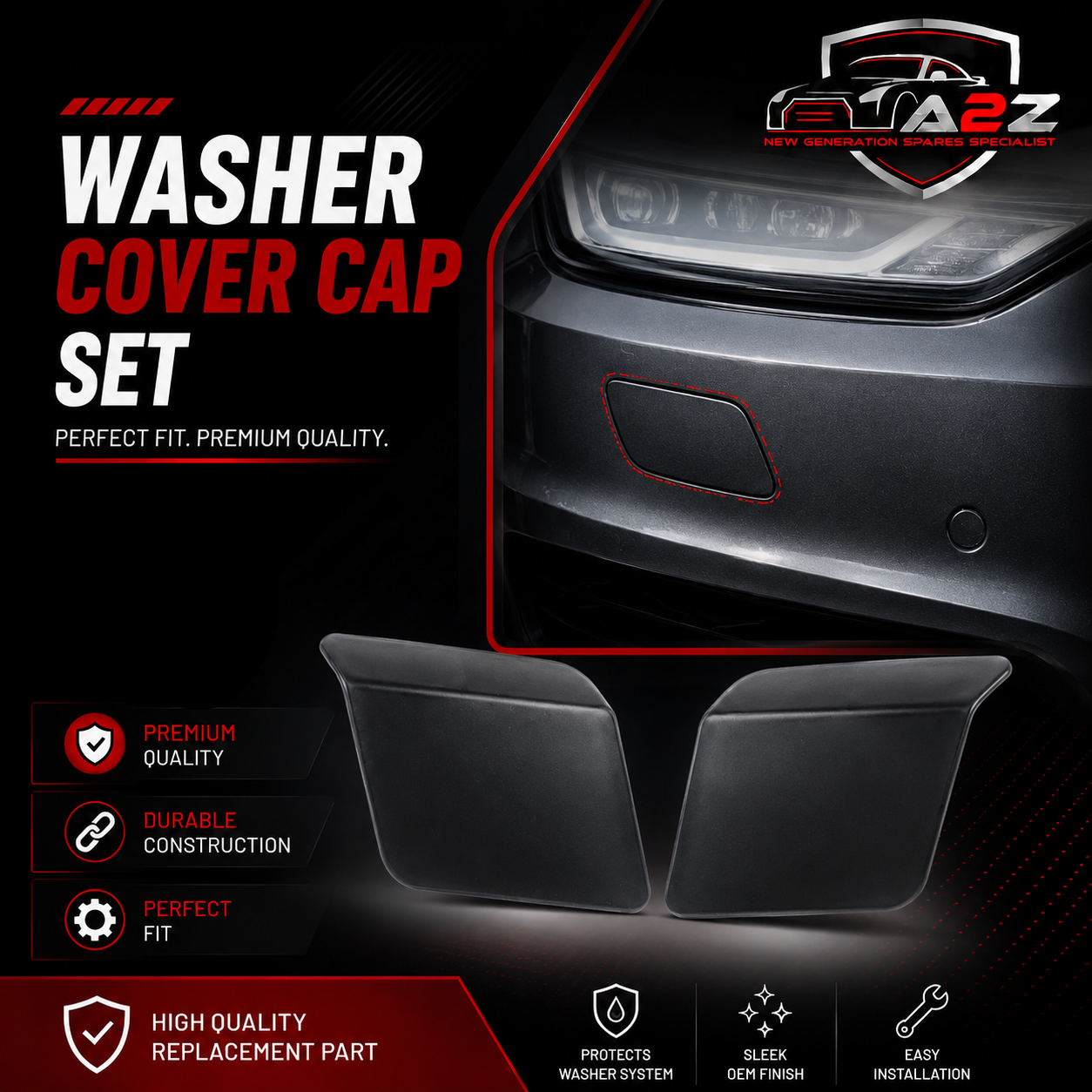 Washer Cover Cap Left 51118059937  Right 51118059938 Compatible With BMW X5 F15 Tag No:529