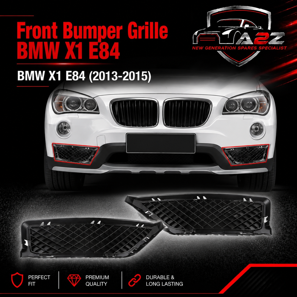 Front Bumper Grille Right  51117303756 51117303756B & Left 51117303755 51117303755B Compatible With BMW X1 (E84) Tag No.417