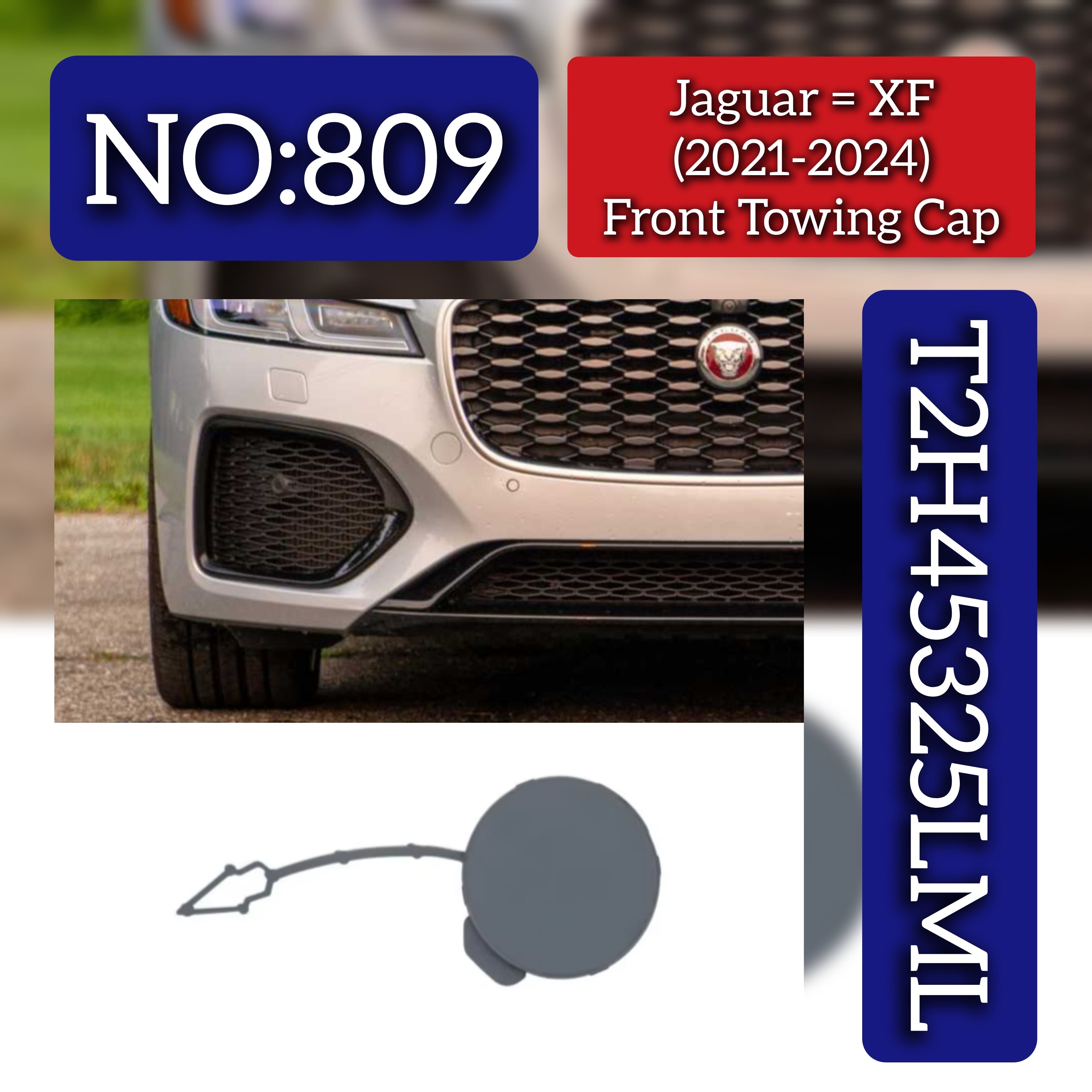 Front Towing Cap T2H45325LML Compatible With Jaguar XF (2021-2024) Tag No.809