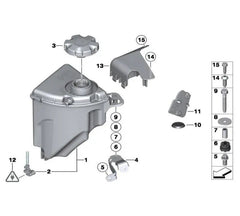 Coolant Bottle 17137601949 17117521071 17117639020 17137647283 17137806038 For BMW 5 Series F10 7 Series F01 F02 F03 Tag-B-36