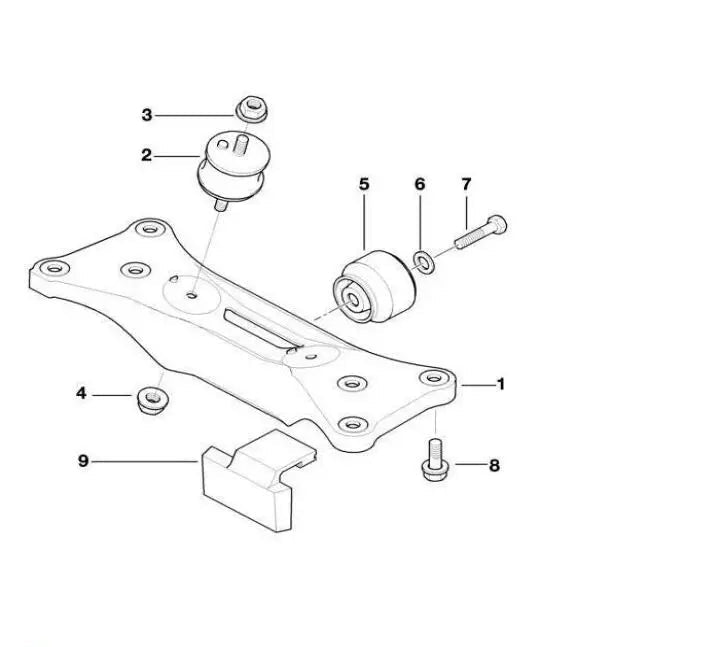 Transmission Mounting 22316771130 Compatible With BMW 7-Series (E65, E66, E67)