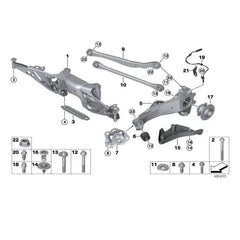 Rear Left/Right ABS Wheel Speed Sensor 34526850762 34526858466 Compatible With MINI F55 & MINI F56