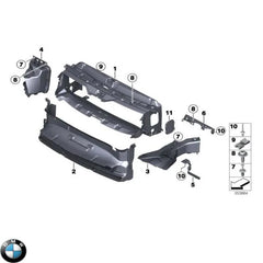 Lower Air Duct Frame 51747255414 Compatible With BMW 3 Series F30 (2012-2018)