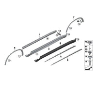 Front Left Wheel Arch (EYEBROW) 51777294373 Compatible With BMW X5 F15 2013-2018 Tag-EY-41
