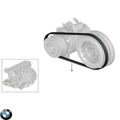 Elast Multi Rib Belt 4PK860 ELAST 11287792851 64557792851 Compatible With BMW 5 (E60) (CONTINENTAL)