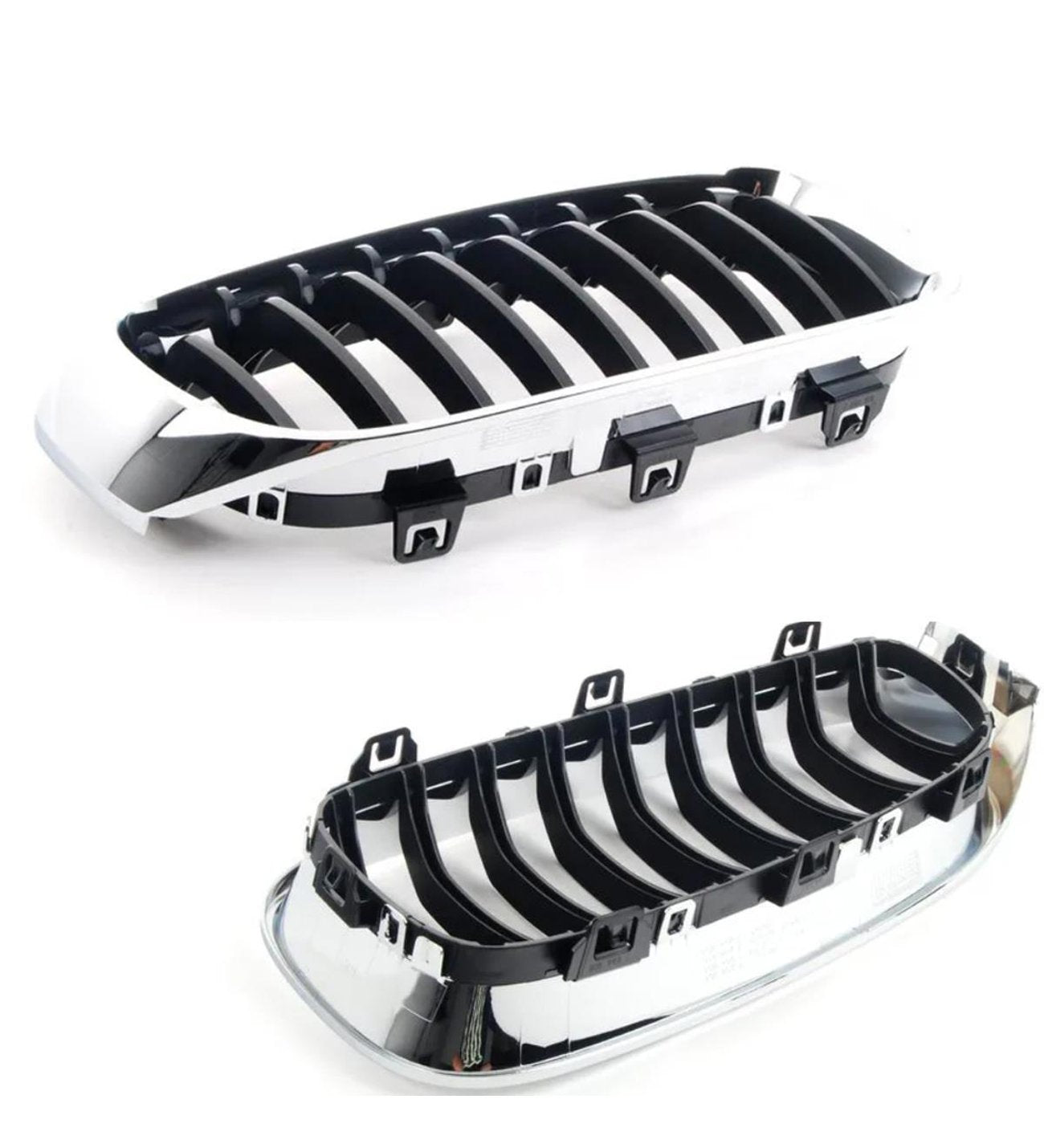 Outer Chrome Kidney Grill Set Left 51137294807 & Right 51137294808 Compatible With BMW 3 Series GT (F34) (2013-2016) Tag No.97