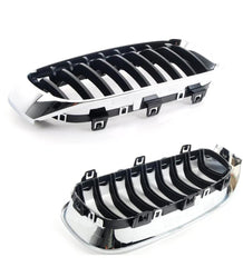 Outer Chrome Kidney Grill Set Left 51137294807 & Right 51137294808 Compatible With BMW 3 Series GT (F34) (2013-2016) Tag No.97