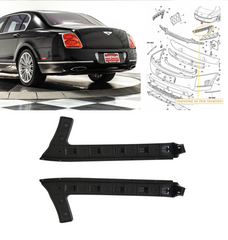Rear Bumper Bracket Left 3W5807375 & Right 3W5807376 Compatible With Bentley Flying Spur (2009-2012) Tag No.4004