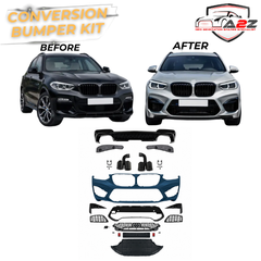 Complete Conversion Bumper Body Kit Compatible With BMW X3 G01 (2018-2021) To M Sport X3M Style Upgrade | Shipping Cost Not Included