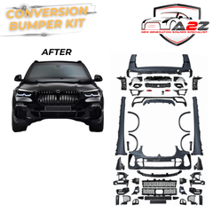 Complete Front & Rear Bumper Full Body Conversation Kit Compatible With BMW X5 G05 (2019-2022) To X5 M Tech F95 M Sport Style Upgrade (Shipping Cost Not Included)
