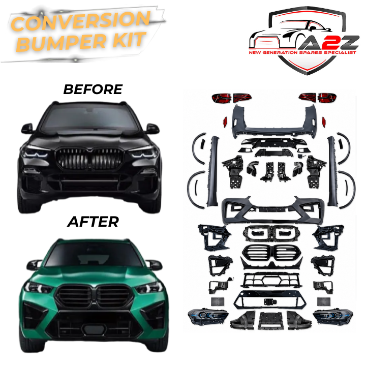 Complete Front & Rear Bumper Full Body Conversation Kit Compatible With BMW X5 G05 (2019-2022) To G05 Lci 2023+ X5m M Sports Style Upgrade | Shipping Cost Not Included