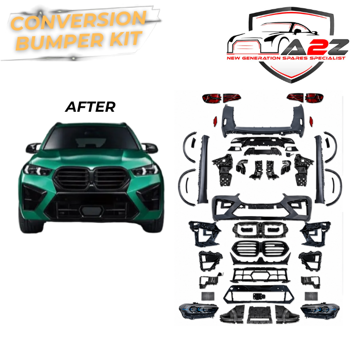 Complete Front & Rear Bumper Full Body Conversation Kit Compatible With BMW X5 G05 (2019-2022) To G05 Lci 2023+ X5m M Sports Style Upgrade | Shipping Cost Not Included
