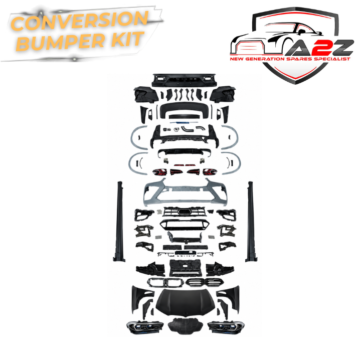 Complete Front & Rear Bumper Full Body Kit Conversion Kit Compatible With BMW X5 F15 (2014-2019) To X5 G05 Lci 2024+ Style Upgrade | Shipping Cost Not Included