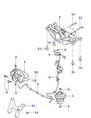Engine Motor Mounts WITH VACCUME C2Z13435 Compatible With JAGUAR XF
