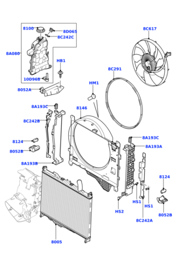 Radiator LR022741 Compatible with LAND ROVER RANGE ROVER III (L322)