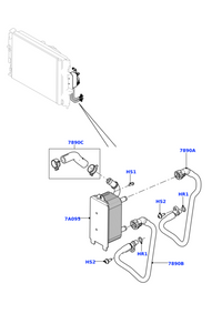 Water Hose LR032862 Compatible With Range Rover Evoque (L538) Tag No.393