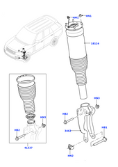 Front Right Air Suspension Shock Absorber Strut LR052773 LR038800 LR087093 Compatible With LAND ROVER RANGE ROVER IV (L405)
