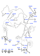 Brake Hose LR113969 Compatible With DEFENDER Station Wagon (L663) DISCOVERY V (L462) RANGE ROVER IV (L405) RANGE ROVER SPORT II (L494) Tag no.802