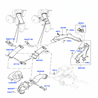 Thermostat Housing LR035124 AJ812976 Compatible With LAND ROVER RANGE ROVER III (L322) & RANGE ROVER IV (L405) & RANGE ROVER SPORT I (L320) & RANGE ROVER SPORT II (L494) & Jaguar XF Tag No.139