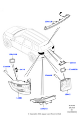 Dickey Light Assembly Right LR101696 & Left LR101700 Both Side 4 Pin Compatible With Land Rover Discovery Sport - L550 (2015-2019) Tag No.5