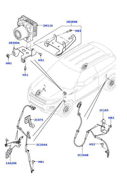 Front Left/Right ABS Wheel Speed Sensor LR024202 LR071974 Compatible With LAND ROVER DISCOVERY SPORT L550 & RANGE ROVER EVOQUE L538