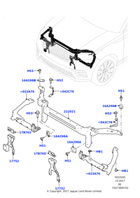 Front Bumper Bracket Right LR091687 & Left LR091688 Compatible With Land Rover Range Rover Velar - L560 (2017-2024) Tag No.3401