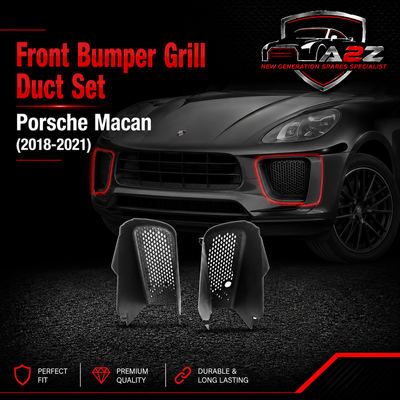 Front Bumper Grill Duct Set Left 95B121699 & Right 95B121700 Compatible With Porsche Macan (2018-2021) Tag No.523