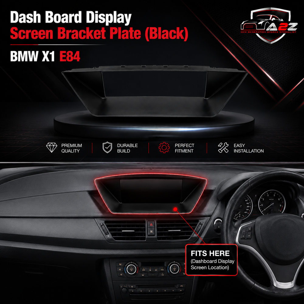 Dash Board Display Screen Bracket Plate (Black) 51452991264 Compatible With BMW X1 E84