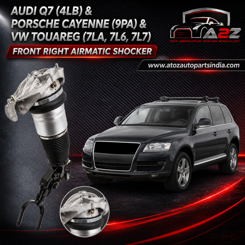 Front Right Air Suspension  Shock Absorber Strut 7L6616040D  7L6616040 7L6616040E Compatible With AUDI Q7 (4LB) & PORSCHE CAYENNE (9PA) & VW TOUAREG (7LA, 7L6, 7L7) (2007-15)