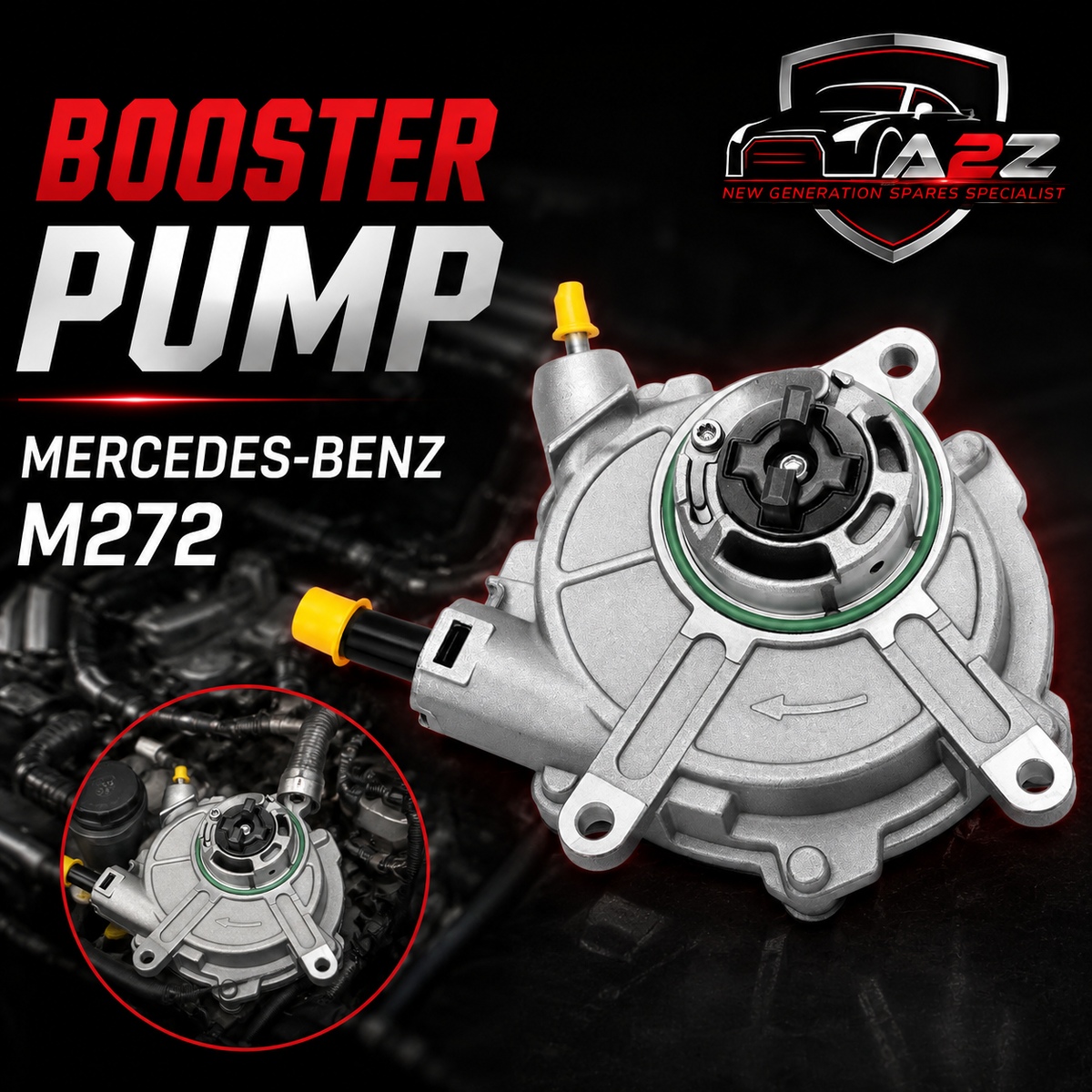 Brake Vacuum Pump 2722300065 Compatible With Mercedes Benz M272